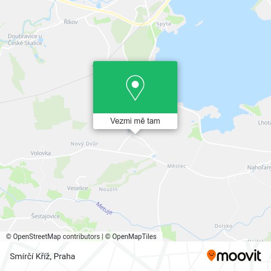 Smírčí Kříž mapa