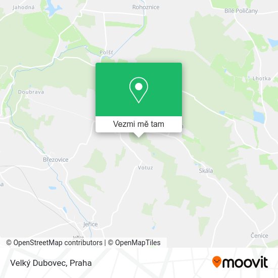 Velký Dubovec mapa