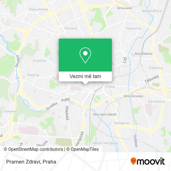 Pramen Zdraví mapa