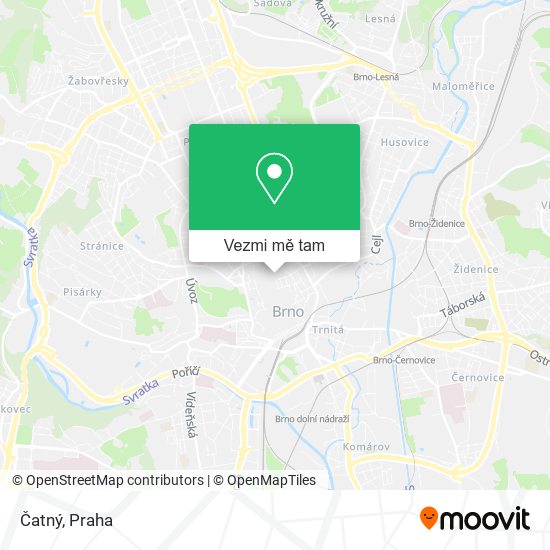 Čatný mapa