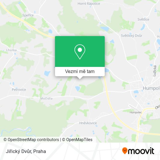 Jiřický Dvůr mapa