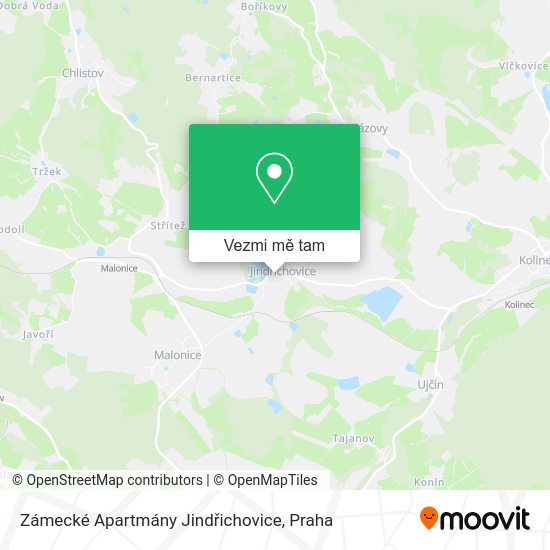 Zámecké Apartmány Jindřichovice mapa