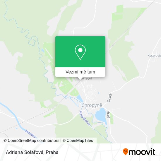 Adriana Solařová mapa
