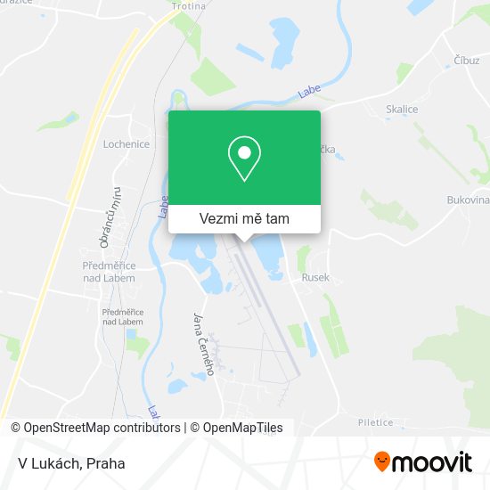 V Lukách mapa