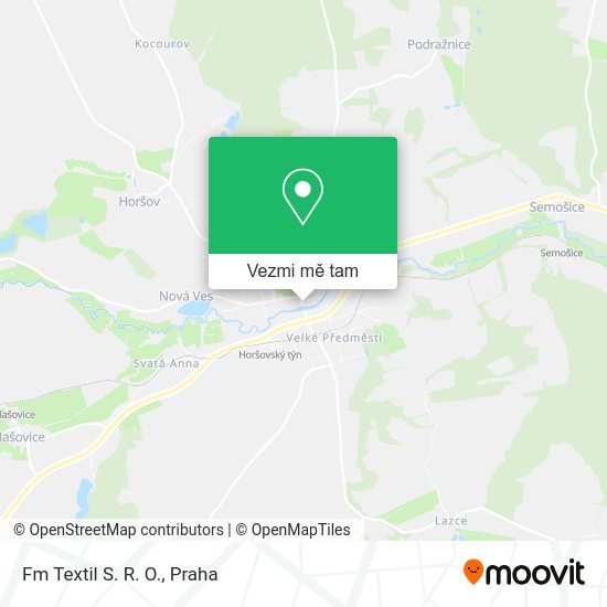 Fm Textil S. R. O. mapa