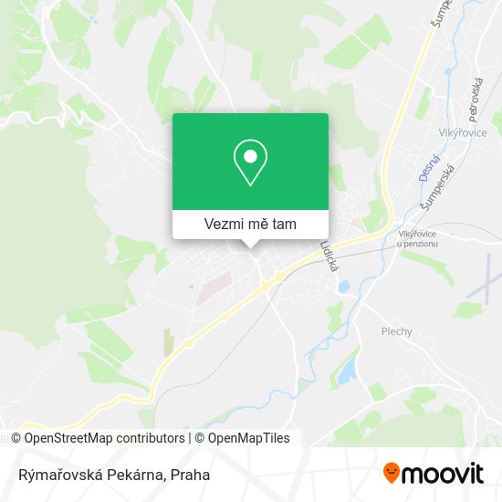 Rýmařovská Pekárna mapa