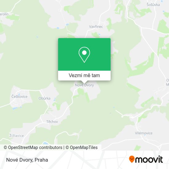 Nové Dvory mapa