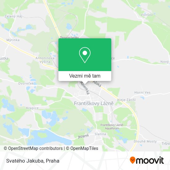 Svatého Jakuba mapa