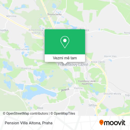 Pension Villa Altona mapa