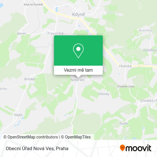 Obecní Úřad Nová Ves mapa