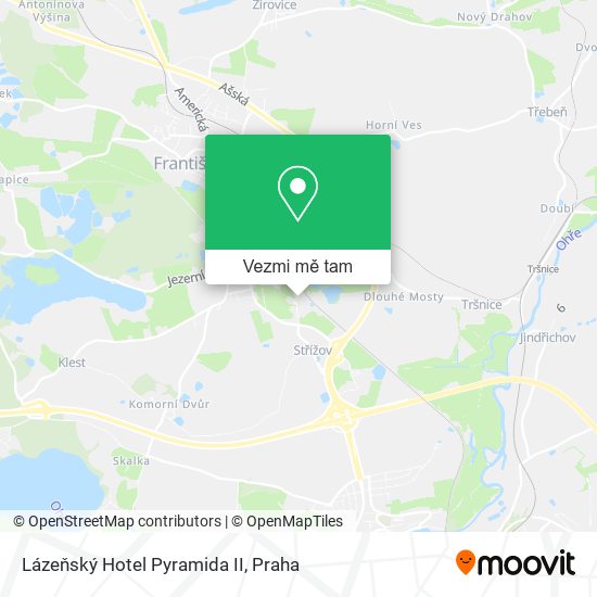 Lázeňský Hotel Pyramida II mapa