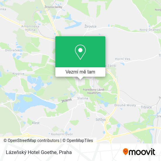 Lázeňský Hotel Goethe mapa