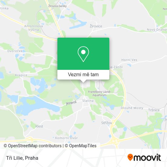 Tři Lilie mapa