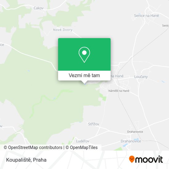 Koupaliště mapa
