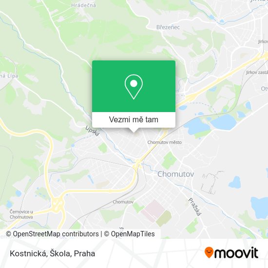 Kostnická, Škola mapa