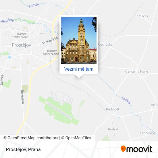 Prostějov mapa