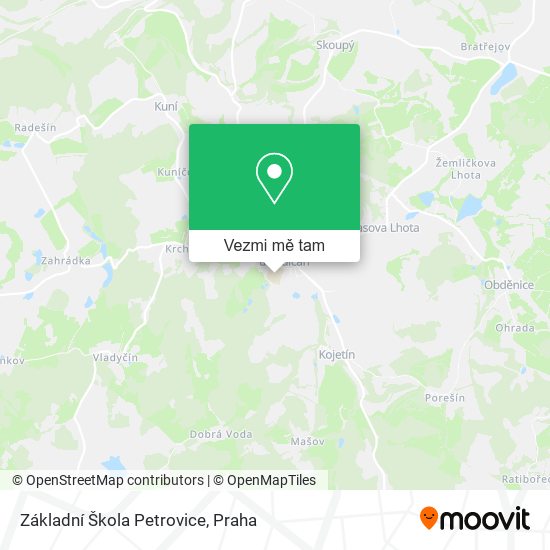 Základní Škola Petrovice mapa