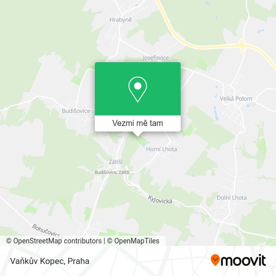 Vaňkův Kopec mapa