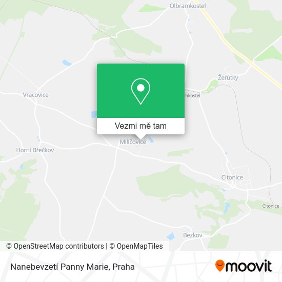 Nanebevzetí Panny Marie mapa