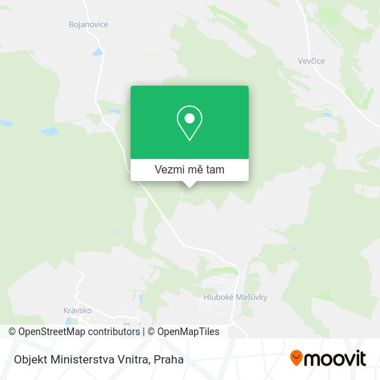 Objekt Ministerstva Vnitra mapa