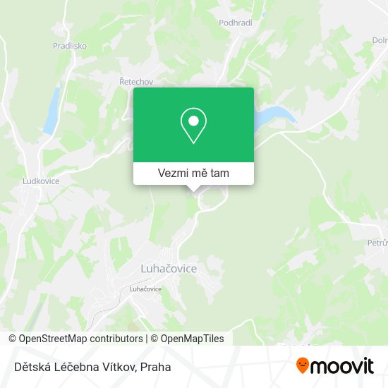 Dětská Léčebna Vítkov mapa