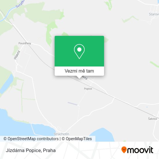 Jízdárna Popice mapa