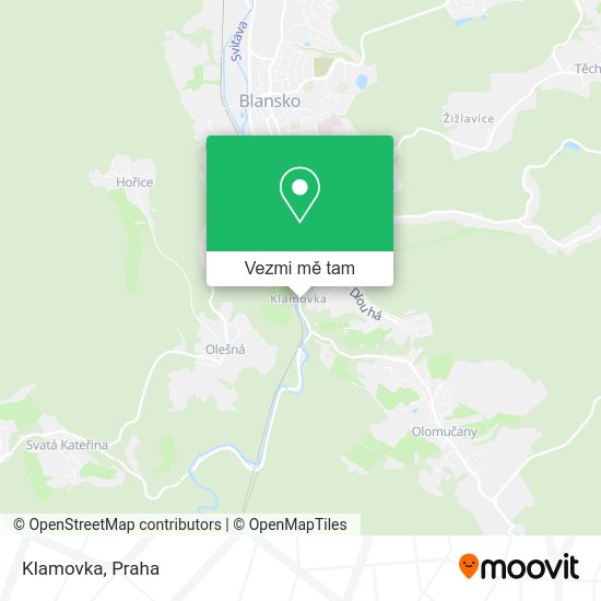 Klamovka mapa