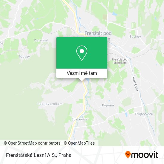 Frenštátská Lesní A.S. mapa