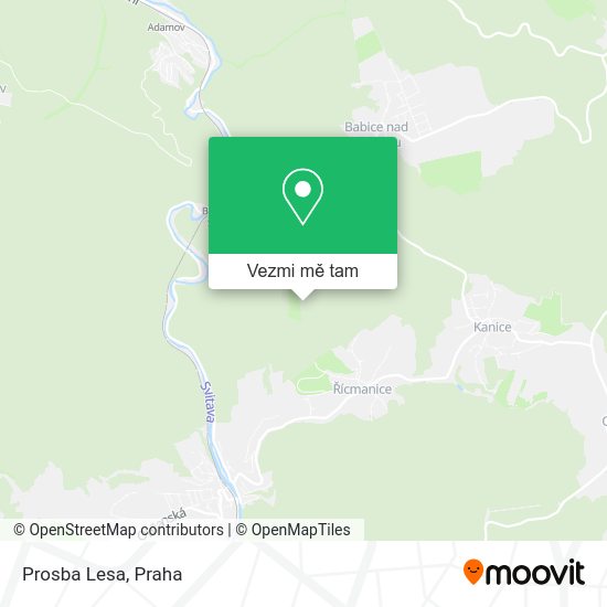 Prosba Lesa mapa