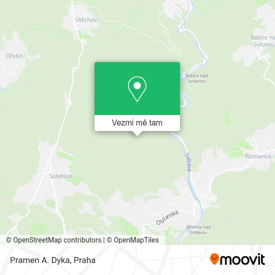 Pramen A. Dyka mapa