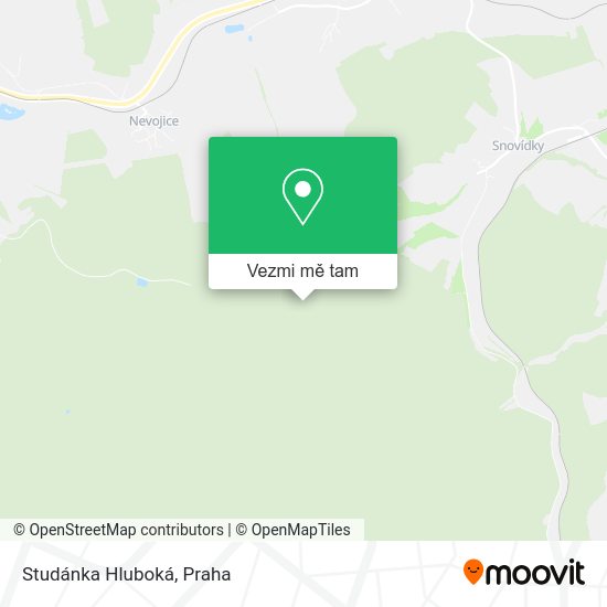 Studánka Hluboká mapa