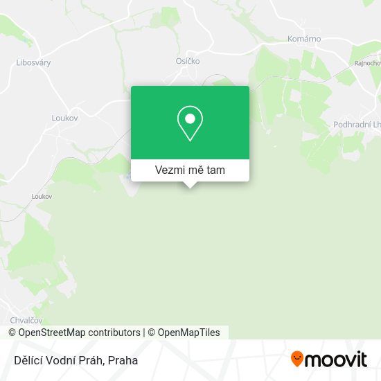 Dělící Vodní Práh mapa