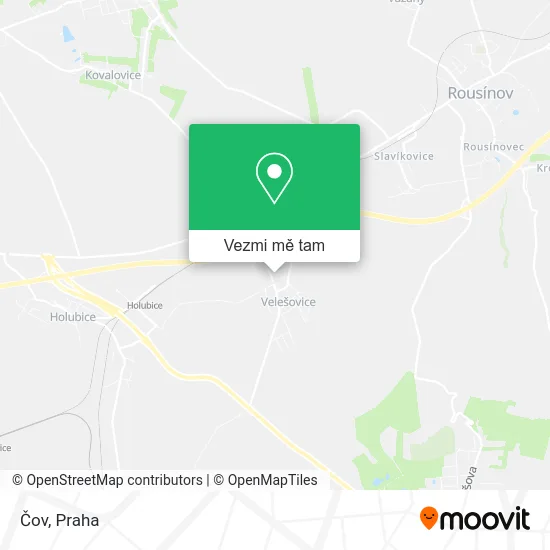 Čov mapa