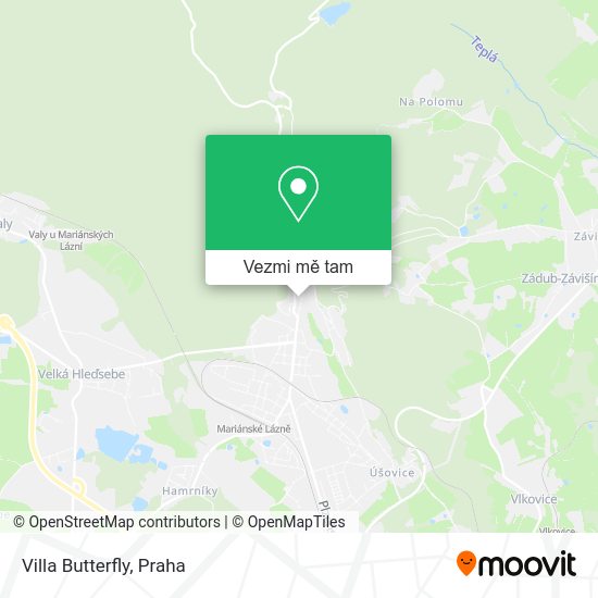 Villa Butterfly mapa