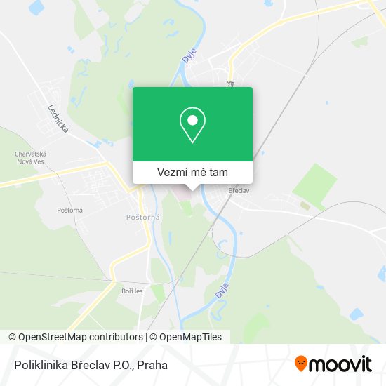 Poliklinika Břeclav P.O. mapa