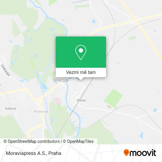 Moraviapress A.S. mapa