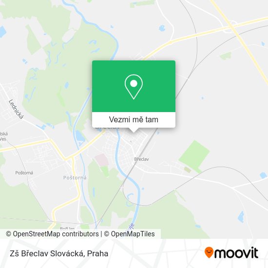 Zš Břeclav Slovácká mapa