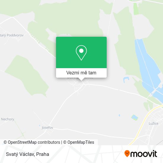 Svatý Václav mapa