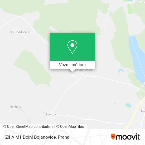 Zš A Mš Dolní Bojanovice mapa
