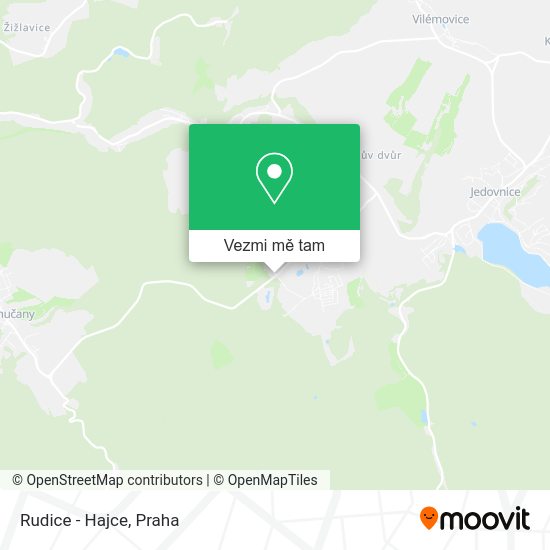 Rudice - Hajce mapa