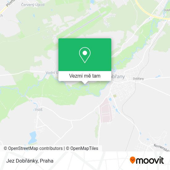 Jez Dobřánky mapa