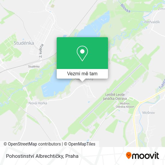 Pohostinství Albrechtičky mapa