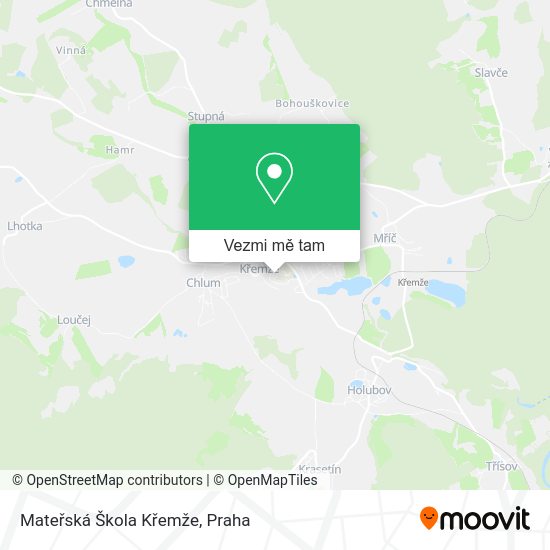 Mateřská Škola Křemže mapa