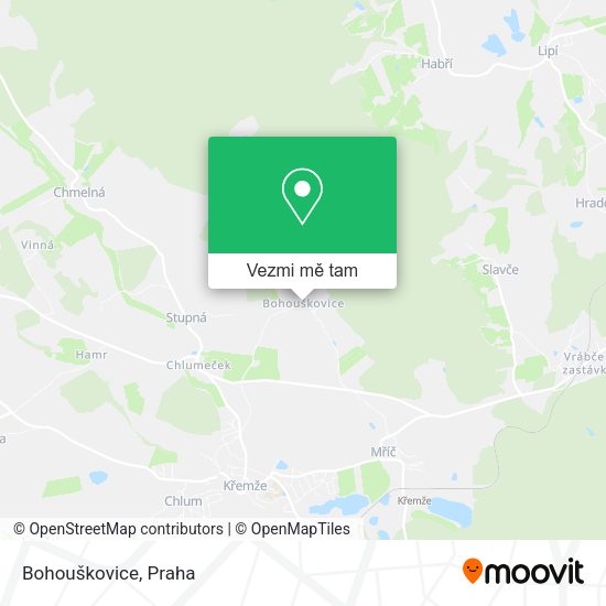Bohouškovice mapa