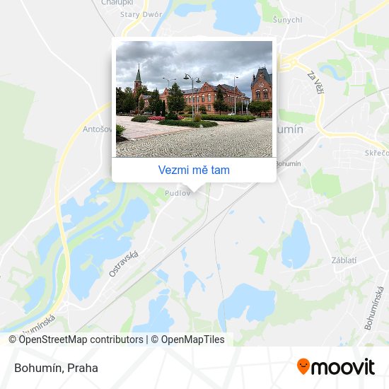 Bohumín mapa