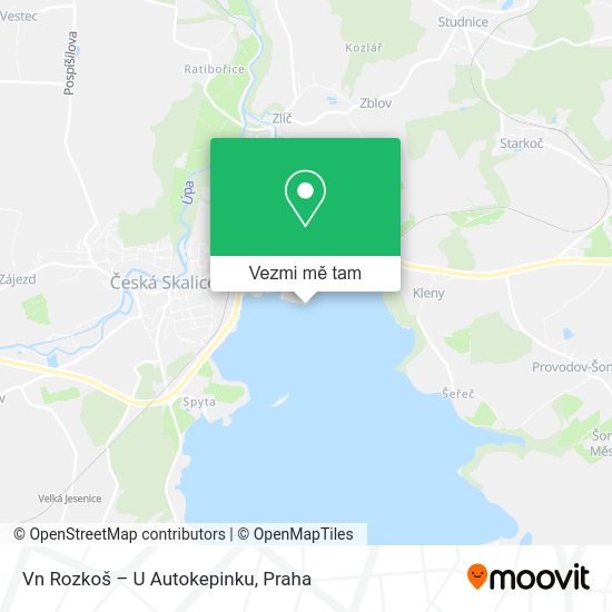 Vn Rozkoš – U Autokepinku mapa