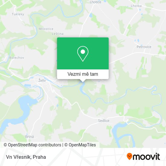 Vn Vřesník mapa