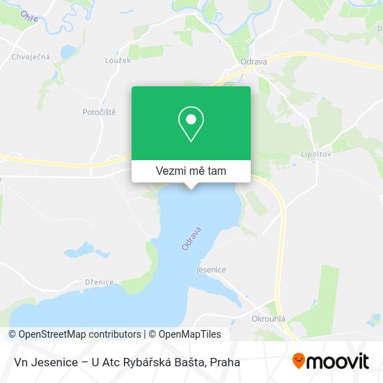 Vn Jesenice – U Atc Rybářská Bašta mapa
