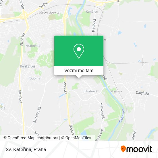 Sv. Kateřina mapa