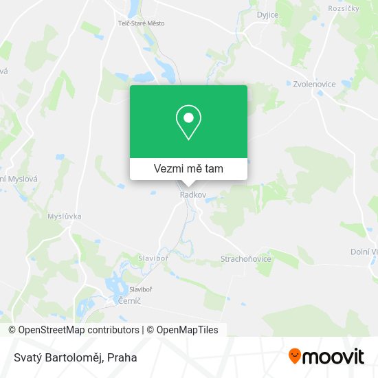 Svatý Bartoloměj mapa